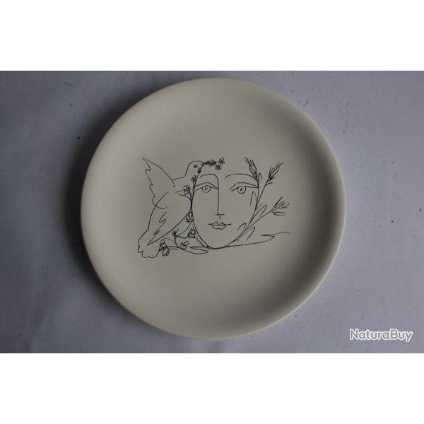 Assiette Pablo Picasso Colombe de la Paix