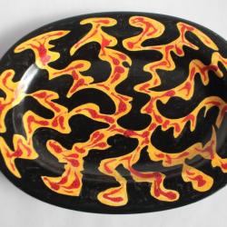 Plat c&eacute;ramique &eacute;maill&eacute;e Schaffhausen B. Kreis Suisse