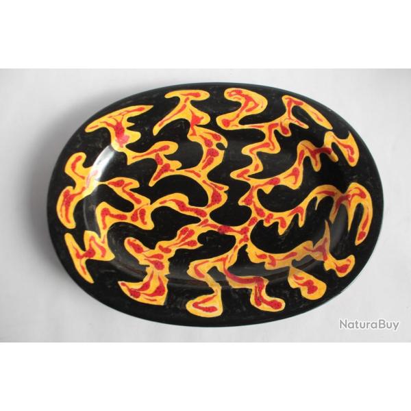 Plat c�ramique �maill�e Schaffhausen B. Kreis Suisse