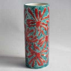 Vase rouleau c&eacute;ramique &eacute;maill&eacute;e Schaffhausen B. Kreis Suisse