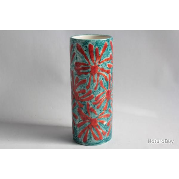 Vase rouleau c�ramique �maill�e Schaffhausen B. Kreis Suisse