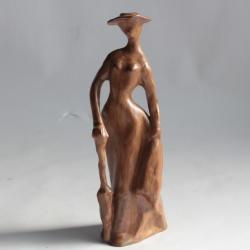 Femme au parapluie Victor de Nalda porcelaine Espagne