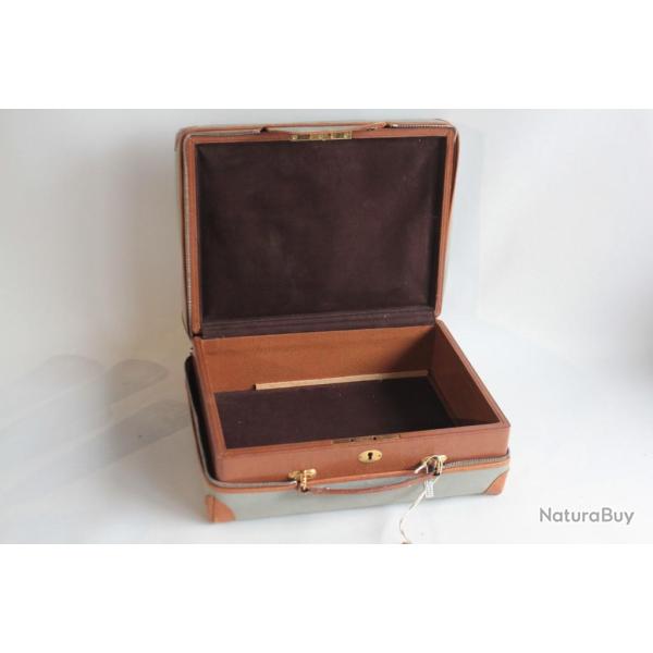 Coffret � bijoux de voyage cuir Fleurs de lys