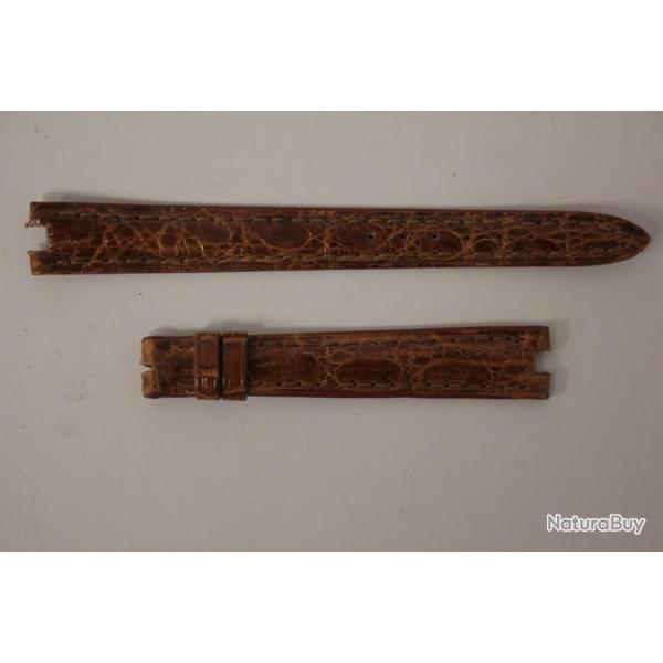 RAYMOND WEIL Bracelet pour montre croco marron 12 mm