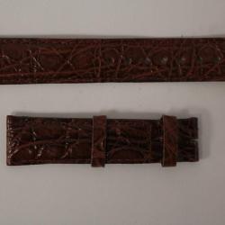RAYMOND WEIL Bracelet pour montre croco marron 18 mm
