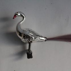 Ancienne D&eacute;coration No&euml;l verre Cygnel Christmas Ornament Santa