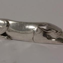 GALLIA Porte-couteau Chien Sandoz Christofle Art d&eacute;co