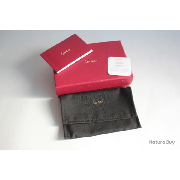 CARTIER �tui Pochette de rangement noir Pouch Case