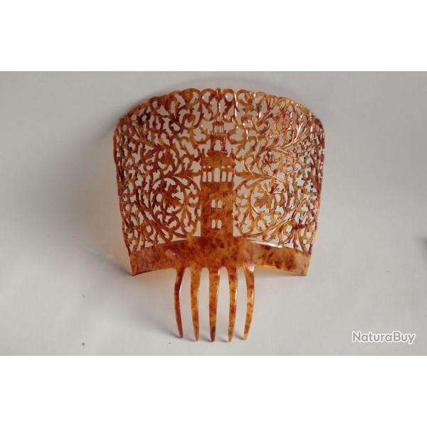 Peigne � chignon �caille de tortue Espagne