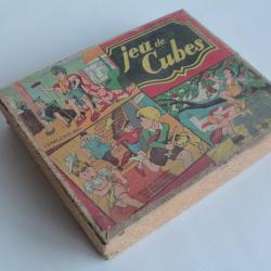 Ancien Jeu de soci&eacute;t&eacute; jeu de cubes