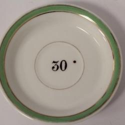 Sous-verre absinthe porcelaine Bistrot