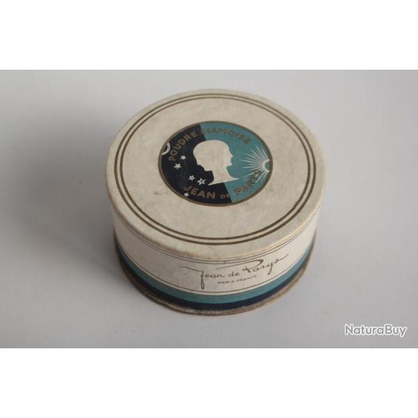 Ancienne bote publicitaire poudre Siamoise de beaut Jean de Parys