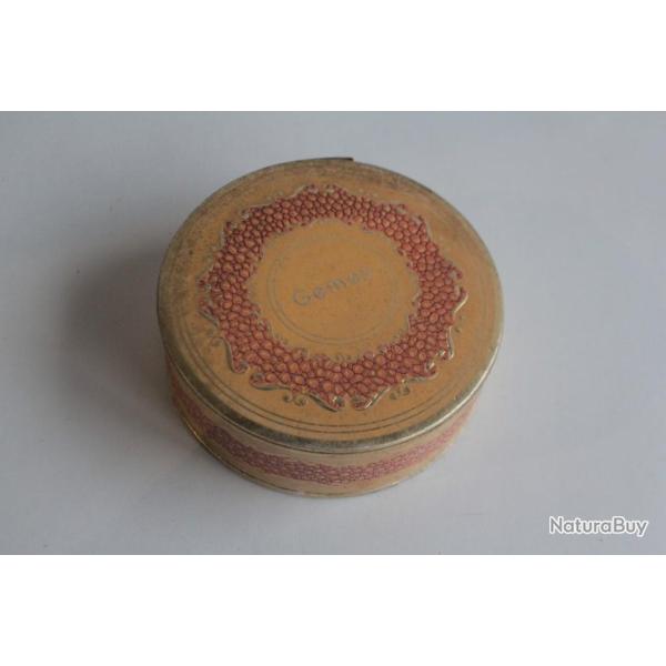 Ancienne bote publicitaire poudre Gemey Ocre rose n7051