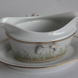 Saucière Artémis porcelaine Kaiser Allemagne