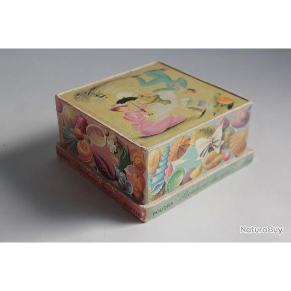 Ancienne bote publicitaire poudre Bonheur du jour n38 Klytia