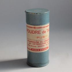 Ancienne boîte publicitaire Talc pur Genève