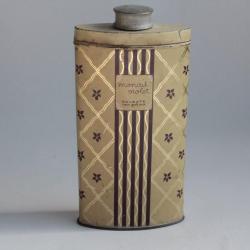 Ancienne boîte publicitaire Talc Colgate's monade violet New york