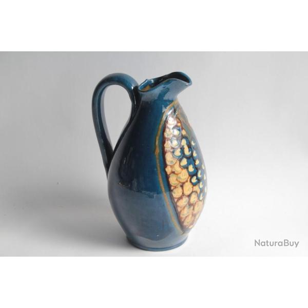 Pichet terre vernisse Raisin SISPA Emile SIMONOD Savoie