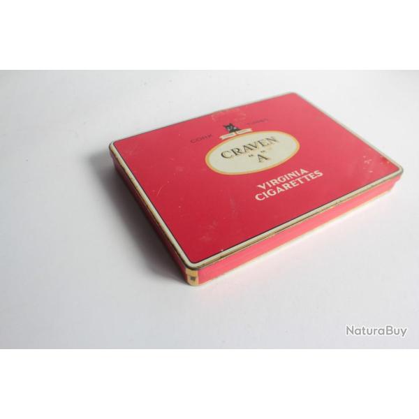 Boite  cigarettes tle Cork tipped Craven A virginia cigarettes