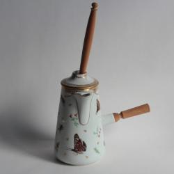 Chocolatière porcelaine Papillons Insectes