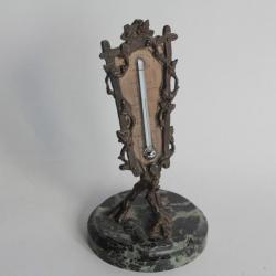 Thermomètre bronze XIXe siècle