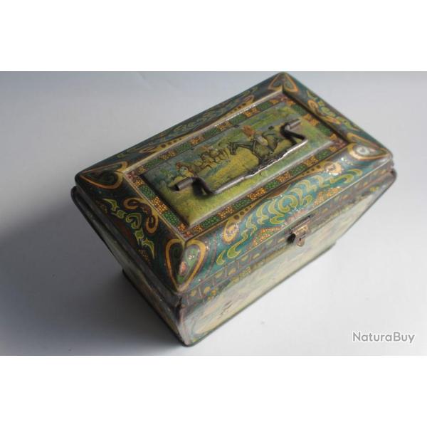 Bo�te t�le Caf� manufacture fran�aise Chicor�e Paul Mairesse chevaux