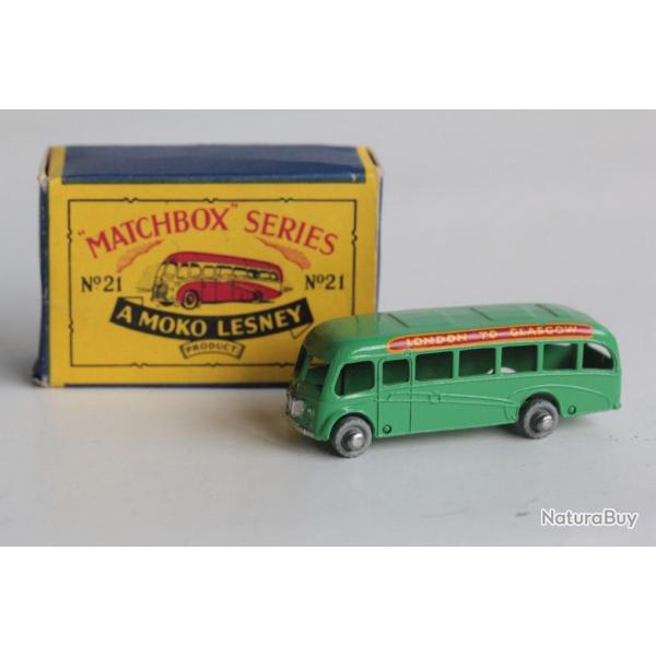 LESNEY V�hicule miniature N�21 Bus Bedford Coach London to Glasgow