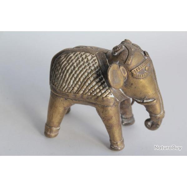 Ancien �l�phant bronze Dhokra Inde