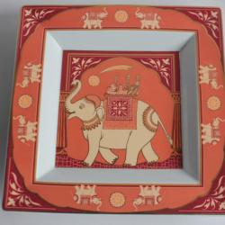 ROSENTHAL Grand Plat porcelaine Éléphant The Maharaja's Gift