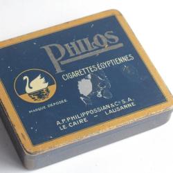 Boîte à Cigarettes tôle Philos Philipossian & Co. Suisse