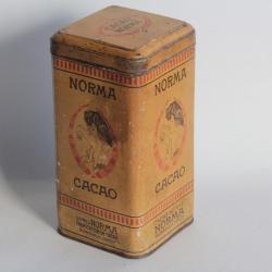 Boîte tôle chocolat cacao Norma Zürich Suisse
