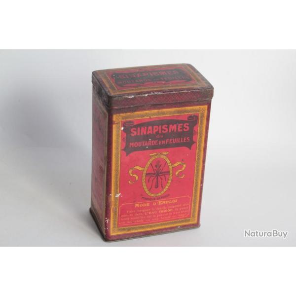 Bo�te t�le Sinapismes Moutarde en feuilles Pharmacie