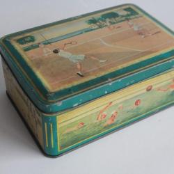 Boîte Biscuits tôle Sport tennis