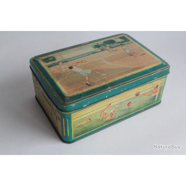 Bo�te Biscuits t�le Sport tennis