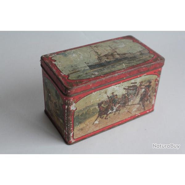 Bo�te t�le Caf� manufacture fran�aise Chicor�e A. Gr�goire chevaux