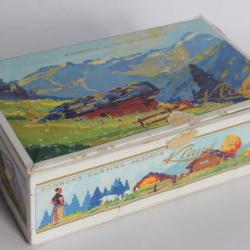 Boîte Klaus Bonbons surfins assortis Alpes Suisse
