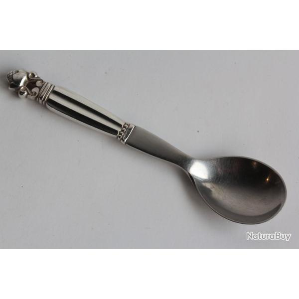 GEORG JENSEN Cuill�re � OEuf Acorn argent Danemark