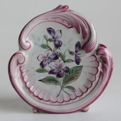 &Eacute;mile GALL&Eacute; Porte-menu fa&iuml;ence