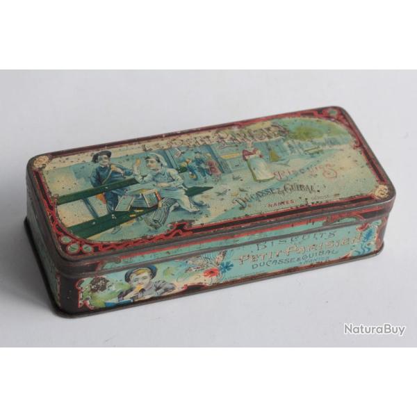 Bo�te t�le Biscuits Le petit Parisien Ducasse & Guibal
