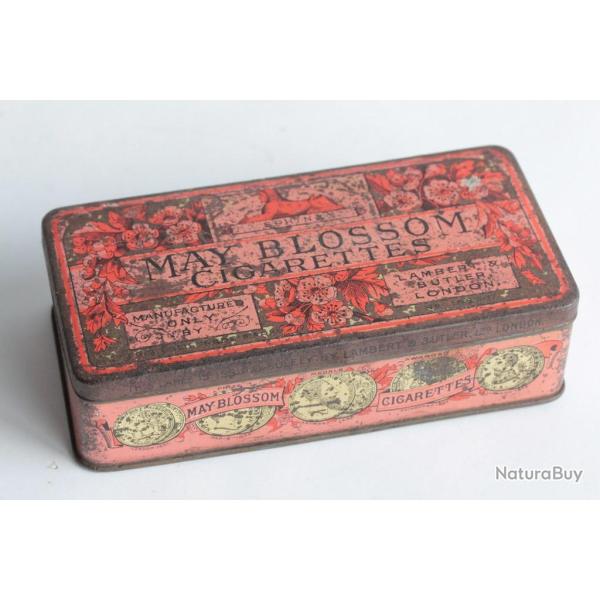 Bo�te � Cigarettes t�le May Blossom Lambert & Butler London