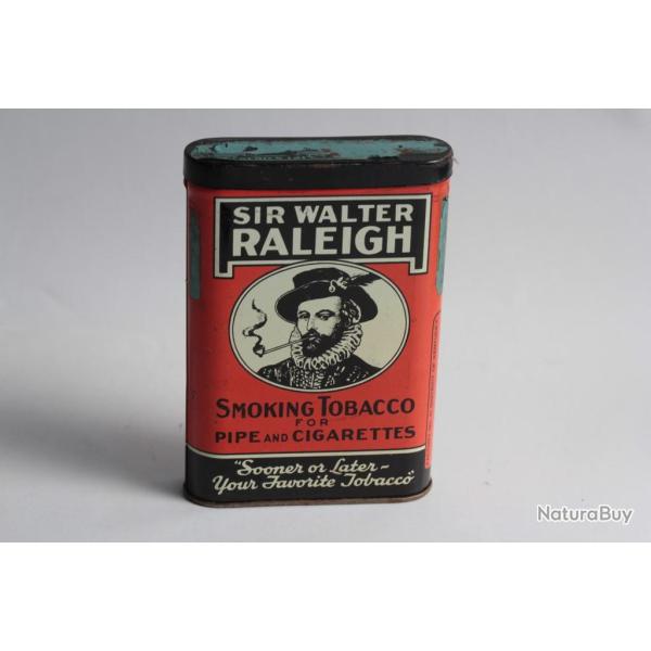 Bo�te � Cigarettes t�le Sir Walter Raleigh Smocking Tobacco USA