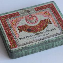 Bo&icirc;te &agrave; Cigarettes t&ocirc;le Monopole des Tabacs Turquie Constantinople