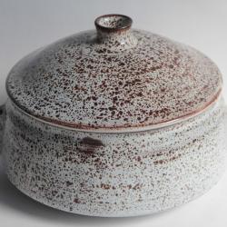 ANASSE Michel Soupi&egrave;re gr&egrave;s &eacute;maill&eacute; Vallauris