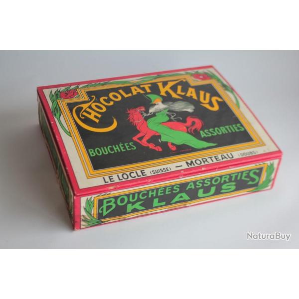 Bo�te bois chocolats Klaus Morteau Cappiello