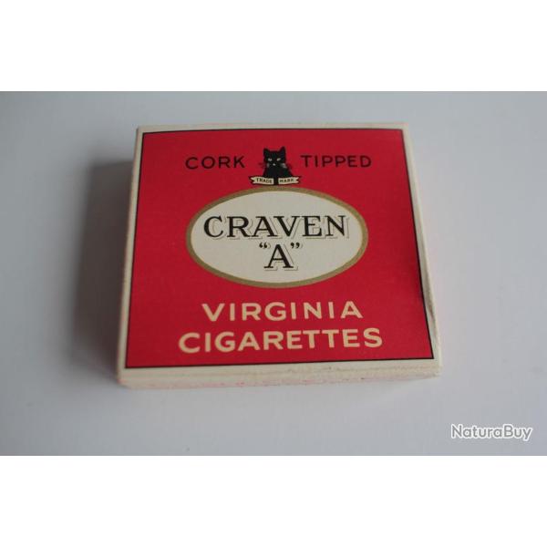 Boite � cigarettes Cork tipped Craven A virginia cigarettes