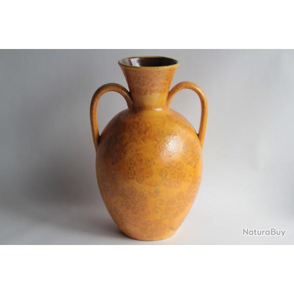 Grand Vase terre verniss�e Ren� NICOLE Poterie Savoyarde