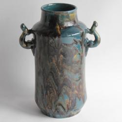 Paul Ami BONIFAS Grand Vase terre vernissée Zoomorphe Ferney Voltaire