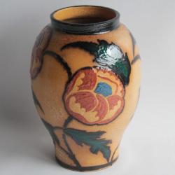 Paul Ami BONIFAS Grand Vase terre vernissée Ferney Voltaire