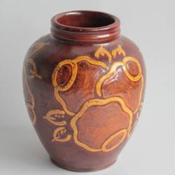 Paul Ami BONIFAS Vase terre vernissée Ferney Voltaire