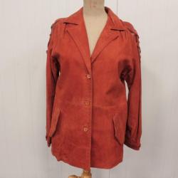 CELINE Veste vintage suède Femme T40